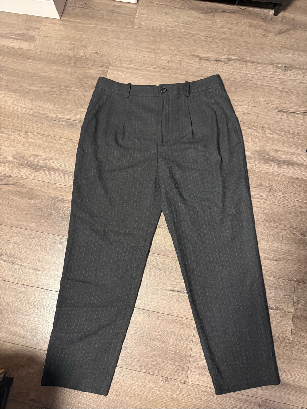 Zara  Dark Gray Pinstripe Dress Pants